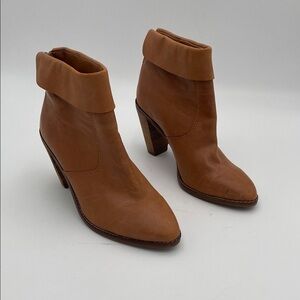 Lucky Brand Boots Women 8.5M Brown Cuffed Comfort festival Y2K casual retro boho